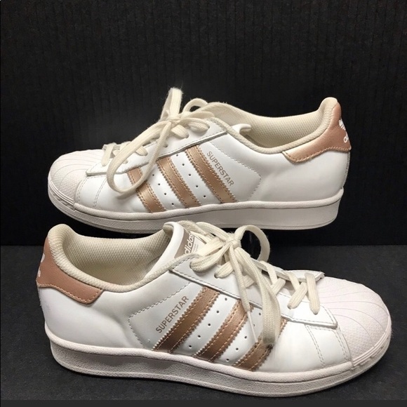 adidas superstar in rose gold